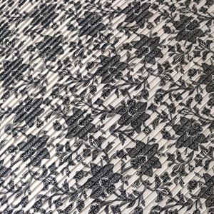 Chico's Catalina Mix Scarf pleated square black white NWOT